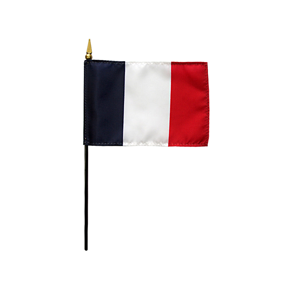 4x6 in. France Stick Flag