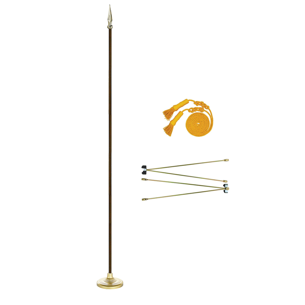 7 ft. x 1 in. Two-Piece Oak Flagpole