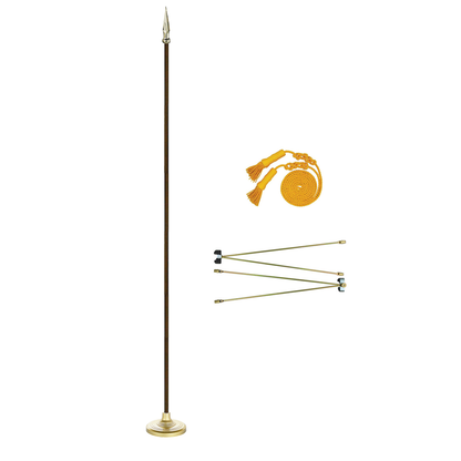 7 ft. x 1 in. Two-Piece Oak Flagpole