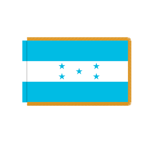 Honduras Flag with Polesleeve & Fringe
