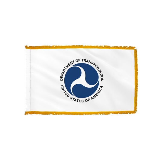 Department of Transportation Flag - Indoor/Parade with Polesleeve & Fringe