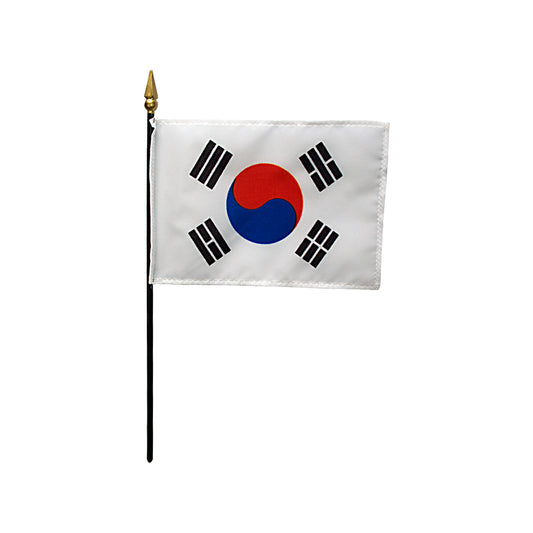 4x6 in. South Korea Stick Flag