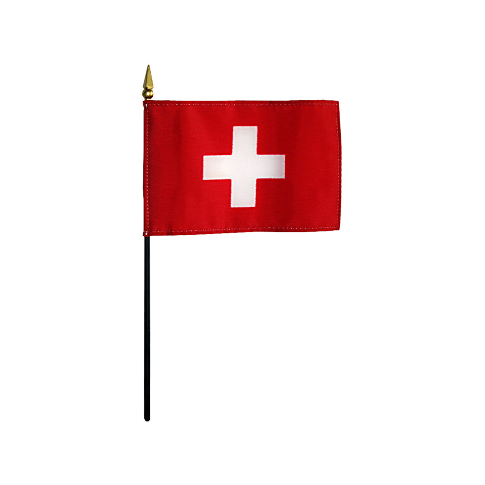 4x6 in. Switzerland Stick Flag