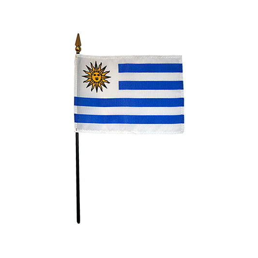 4x6 in. Uruguay Stick Flag