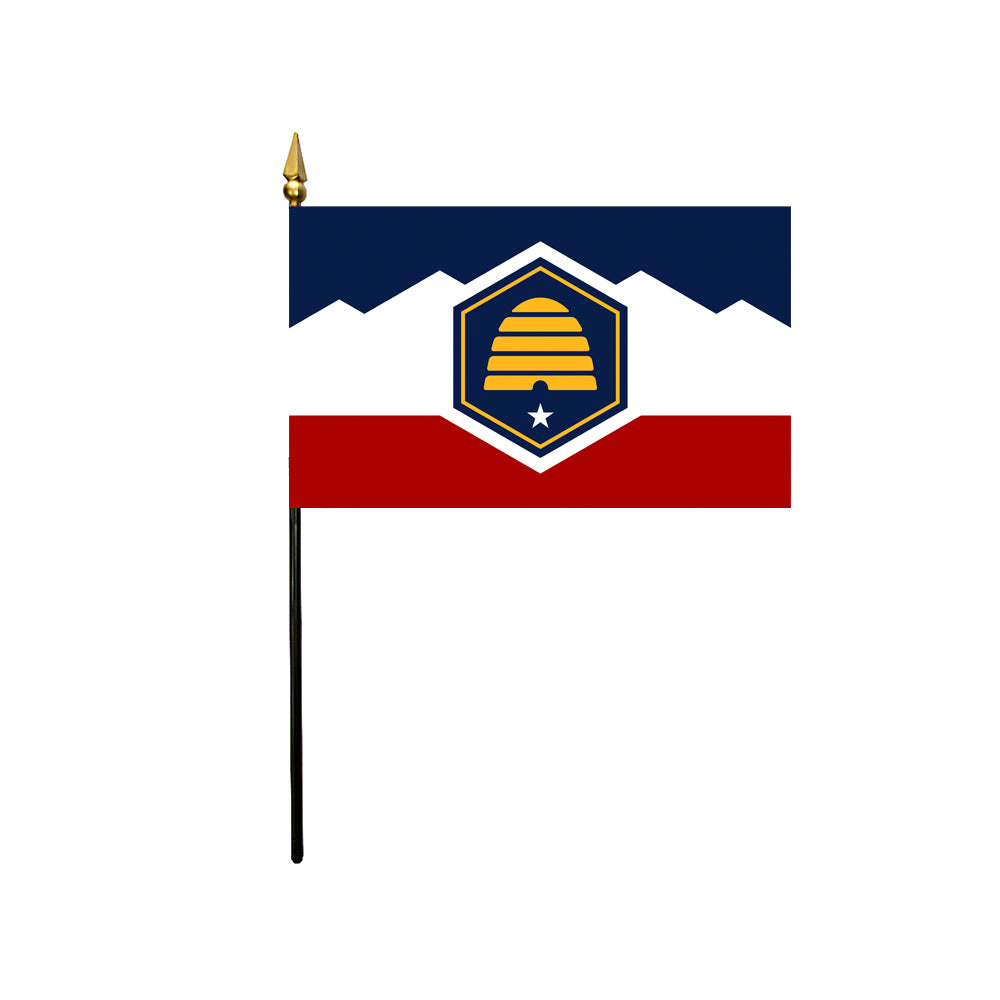 4x6 in. Utah Stick Flag