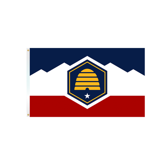 12x18 in. Utah Nautical Flag