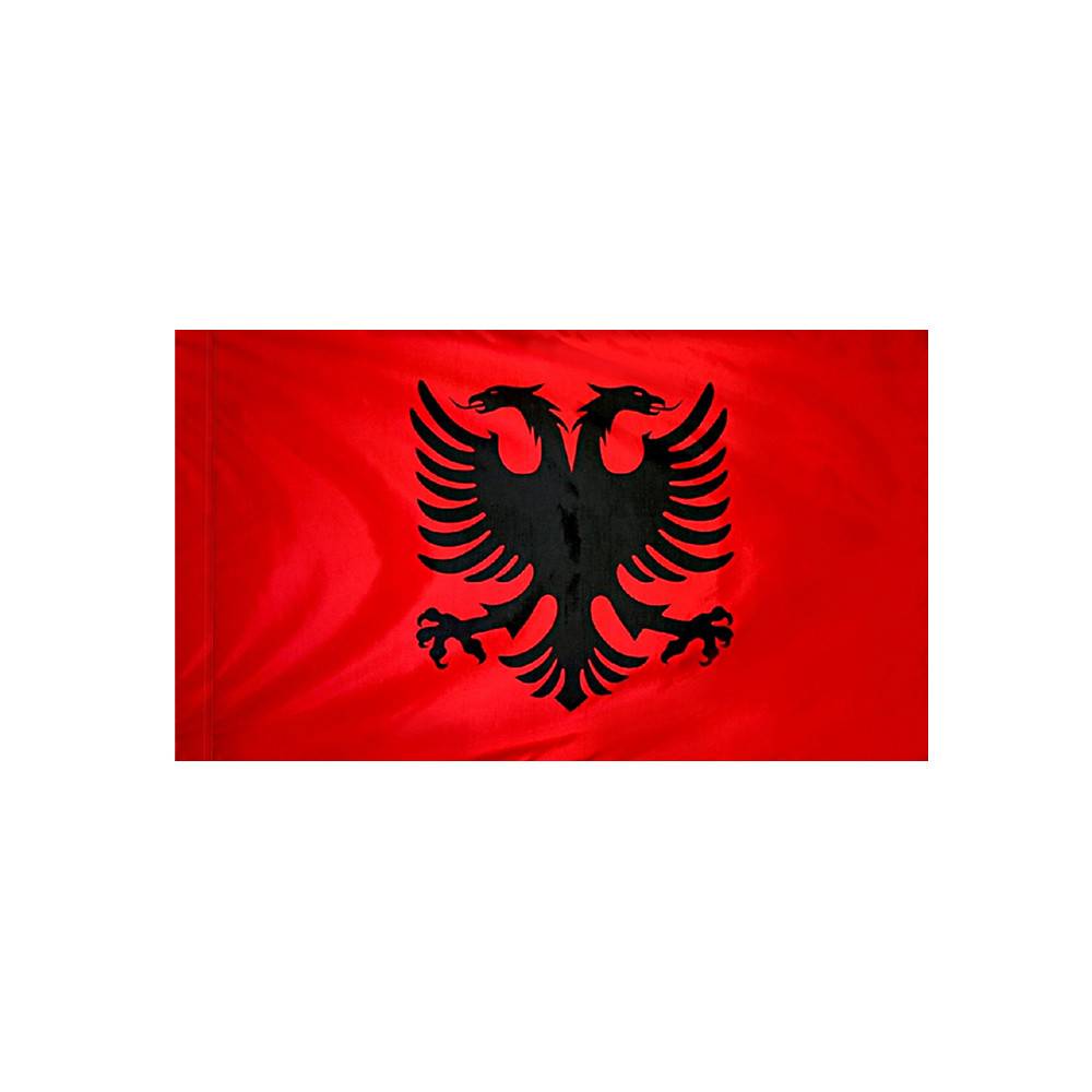 Albania Flag with Polesleeve