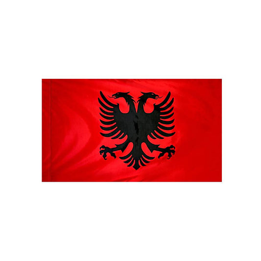 Albania Flag with Polesleeve