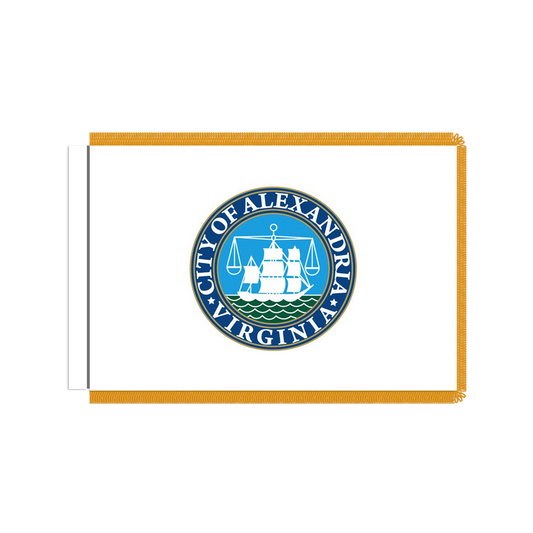 Alexandria County, VA Flag with Polesleeve & Fringe