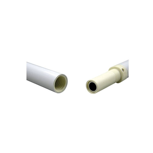 White Aluminum Spinning Outdoor Flagpole