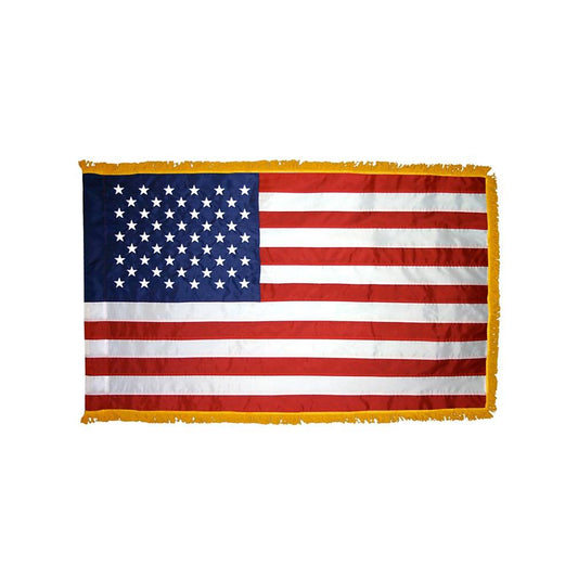 Indoor & Parade American Flag with Fringe