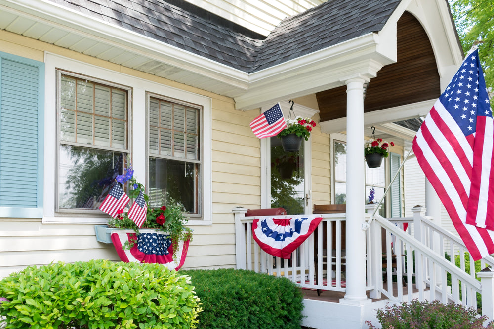 Outdoor American Flag Sets for Residential Display