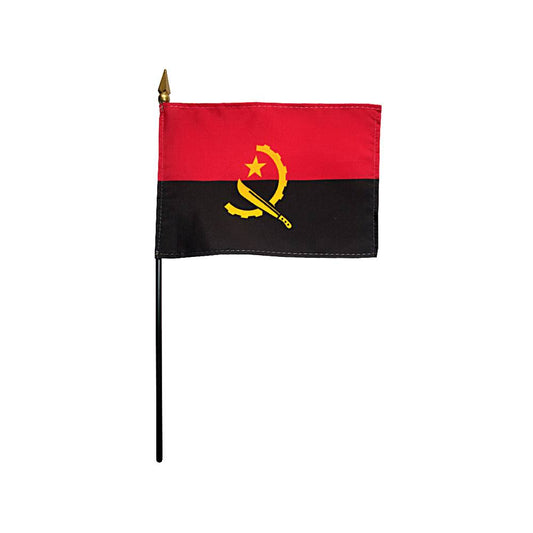 4x6 in. Angola Stick Flag