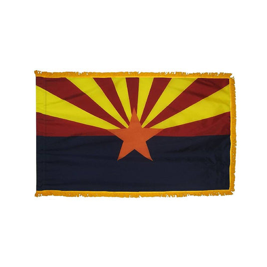 Arizona Flag with Polesleeve & Fringe