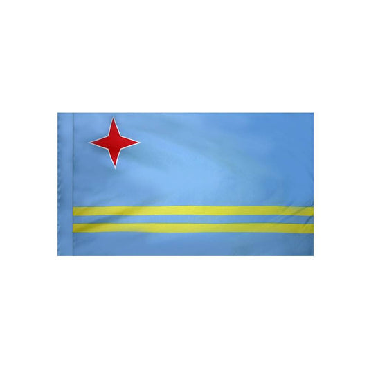 Aruba Flag with Polesleeve