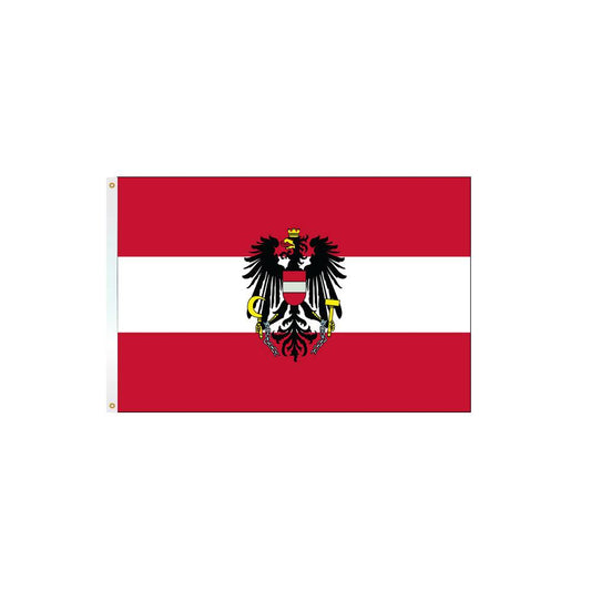 Austria Flag with Eagle