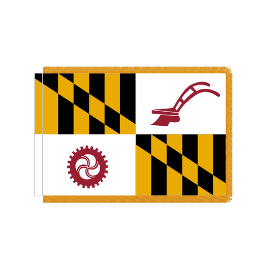 Baltimore County, MD Flag with Polesleeve & Fringe