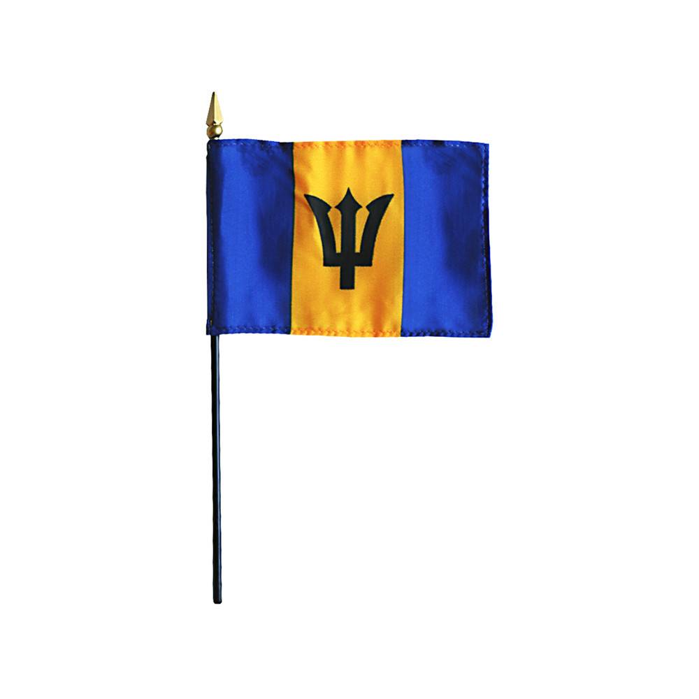 4x6 in. Barbados Stick Flag