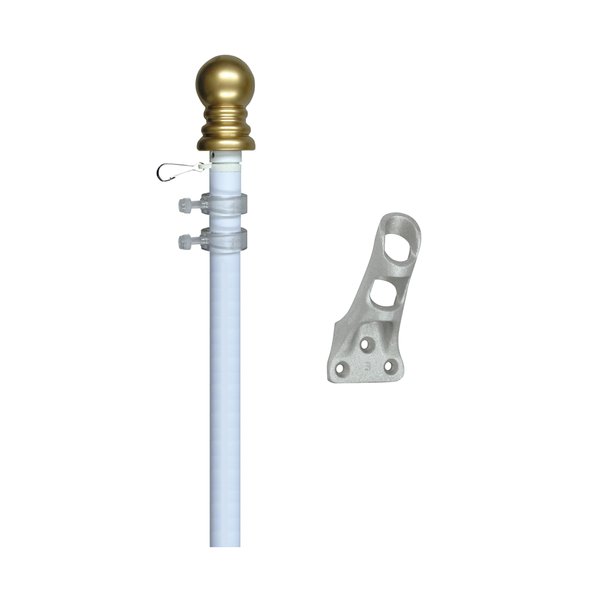 Basic Outdoor Display Set No Flag with pole bracket and installation hardware
