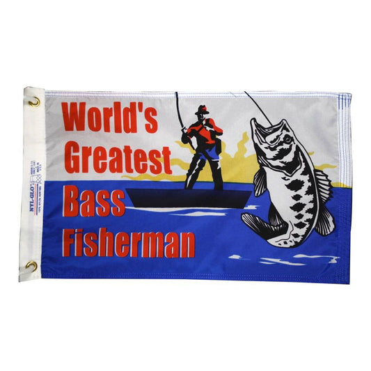 12x18 in. World's Greatest Bass Fisherman