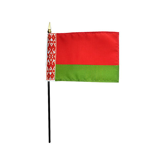 4x6 in. Belarus Stick Flag