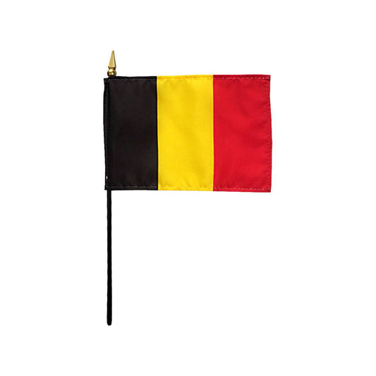 4x6 in. Belgium Stick Flag