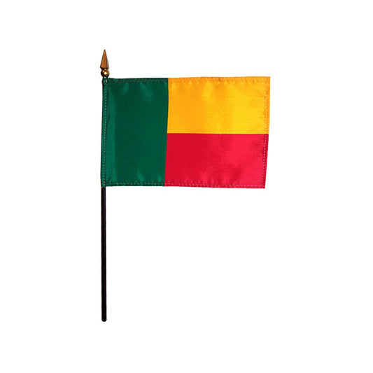 4x6 in. Benin Stick Flag