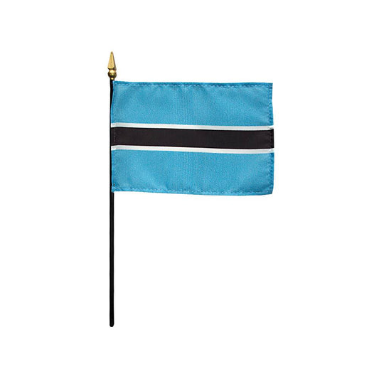 4x6 in. Botswana Stick Flag