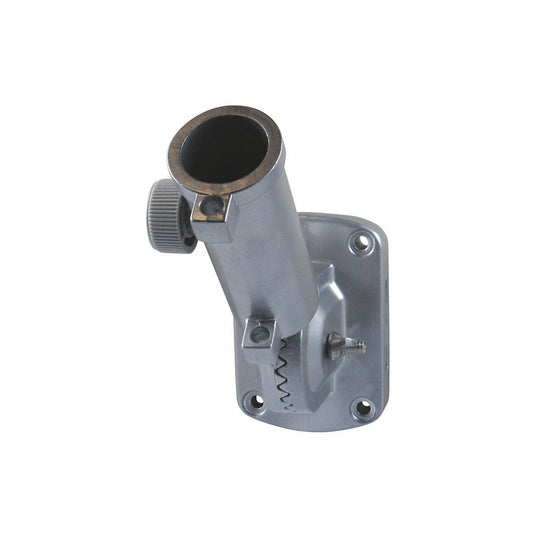 Silver Deluxe Adjustable Bracket for 1 in. Diameter Flagpole