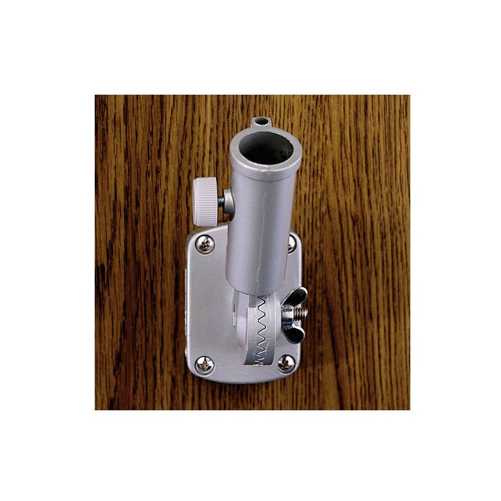 Silver Deluxe Adjustable Bracket for 1 in. Diameter Flagpole