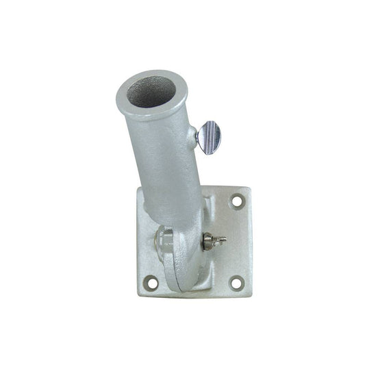 Silver Adjustable Bracket for 1 in. Diameter Flagpole