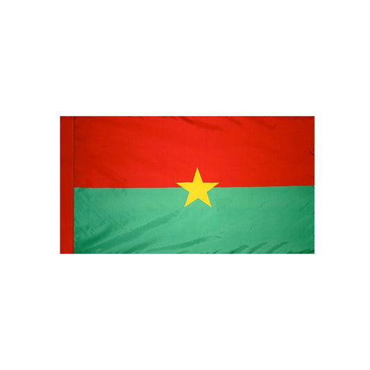 Burkina Faso Flag with Polesleeve