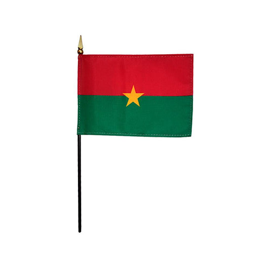 4x6 in. Burkina Faso Stick Flag