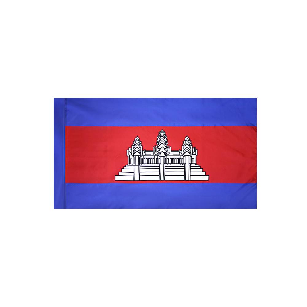Cambodia Flag with Polesleeve