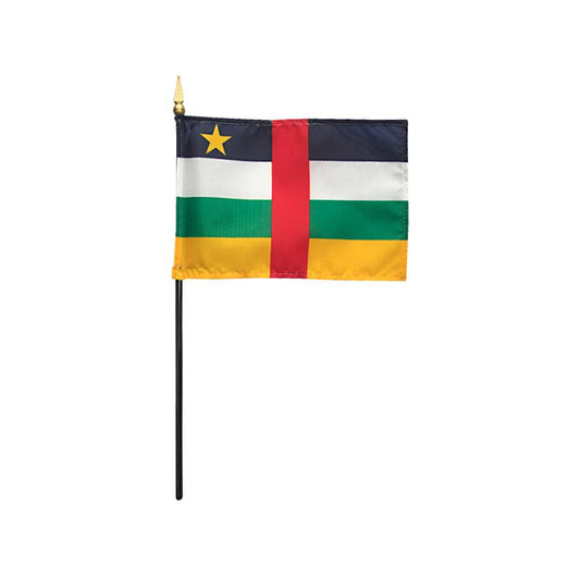4x6 in. Central African Republic Stick Flag