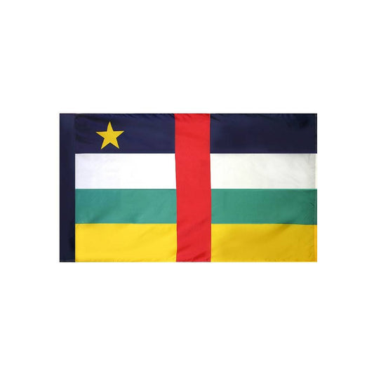 Central African Republic Flag with Polesleeve