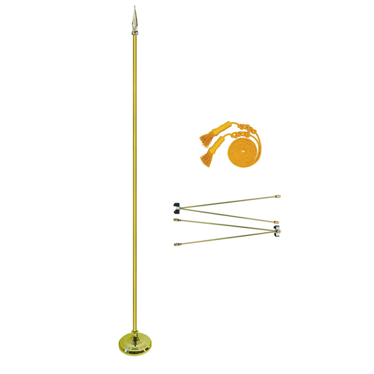 Classic Indoor Display Set with Adjustable Flagpole - NO FLAG