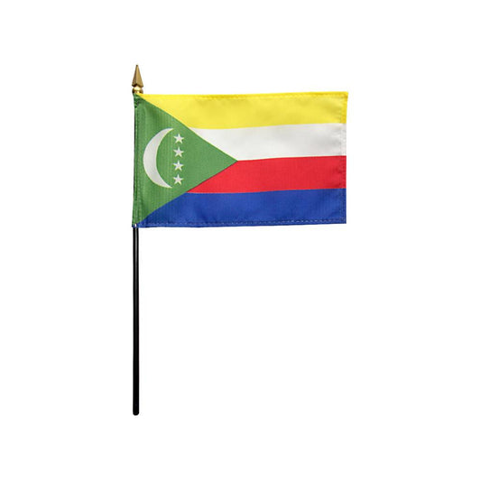 4x6 in. Comoros Stick Flag