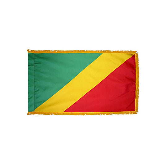 Congo Flag with Polesleeve & Fringe