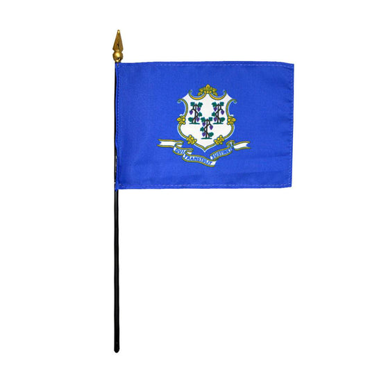 4x6 in. Connecticut Stick Flag