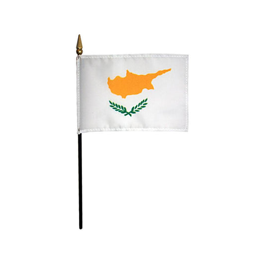 4x6 in. Cyprus Stick Flag