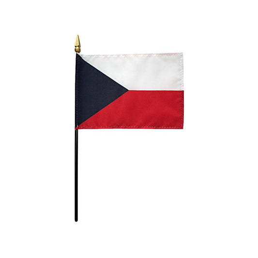 4x6 in. Czech Republic Stick Flag