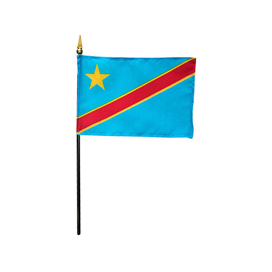 4x6 in. Democratic Republic of the Congo Stick Flag