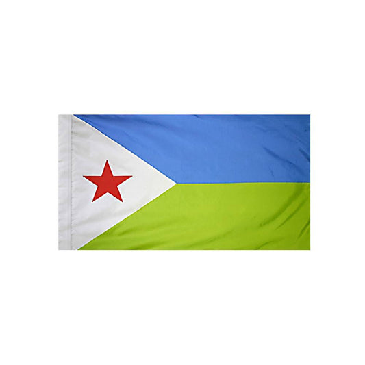Djibouti Flag with Polesleeve