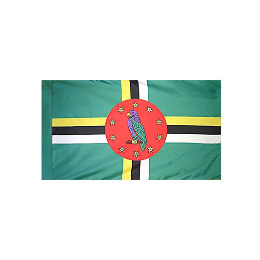 Dominica Flag with Polesleeve