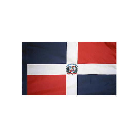 Dominican Republic Flag with Polesleeve