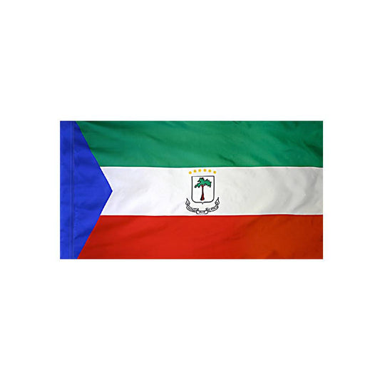 Equatorial Guinea Flag with Polesleeve