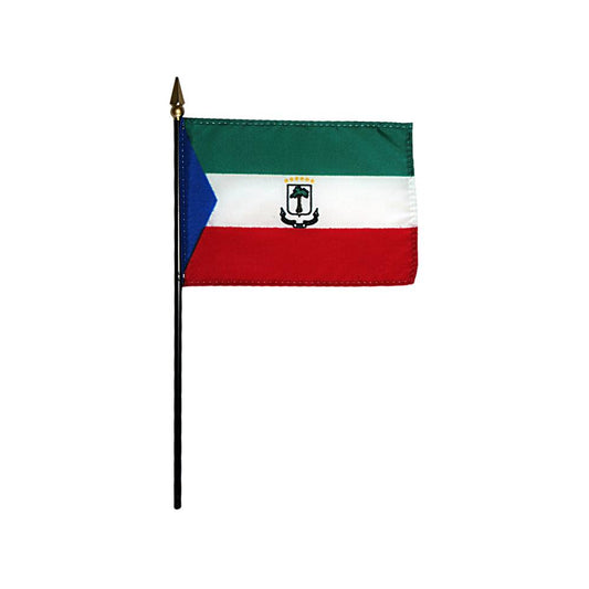 4x6 in. Equatorial Guinea Stick Flag