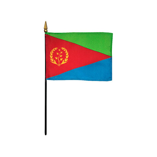 4x6 in. Eritrea Stick Flag