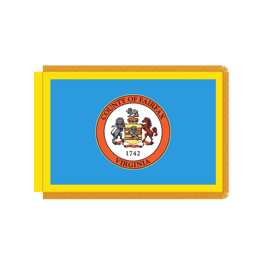 Fairfax County, VA Flag with Polesleeve & Fringe